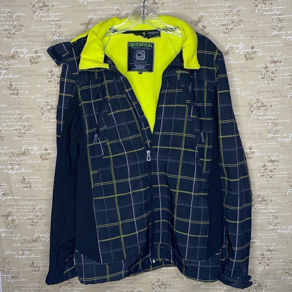 Distortion all weather removable zippered hood jacket foe women
